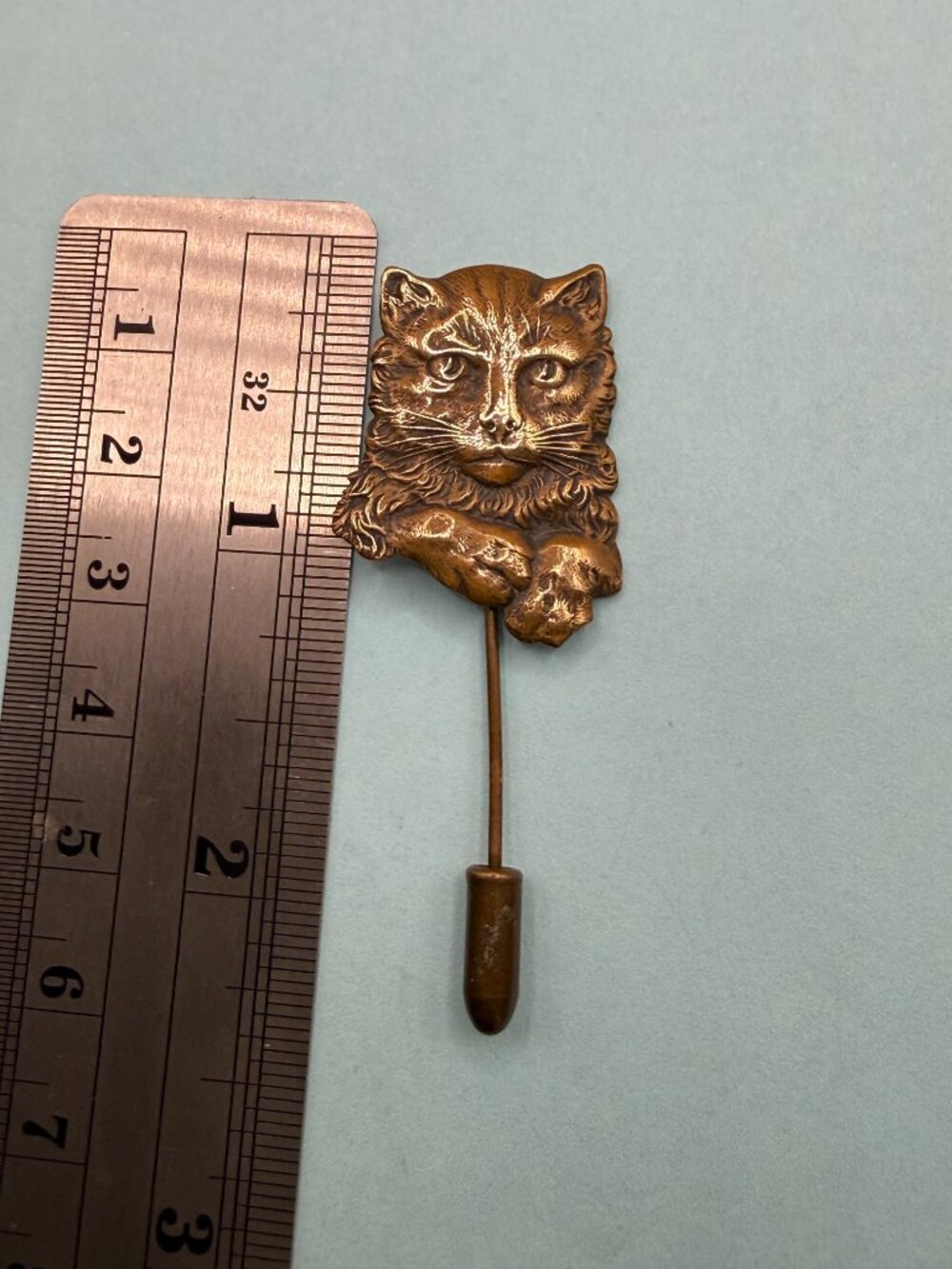 Vintage Cat Victorian Revival Stick Pin - Picture 6 of 13